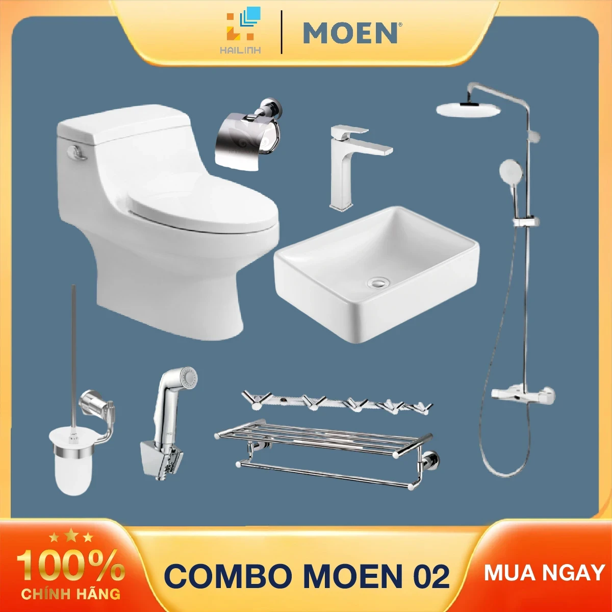 Combo thiết bị vệ sinh Moen 02