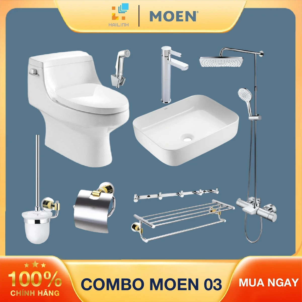 Combo thiết bị vệ sinh Moen 03