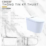 Bồn cầu thông minh Caesar CA1389H 2