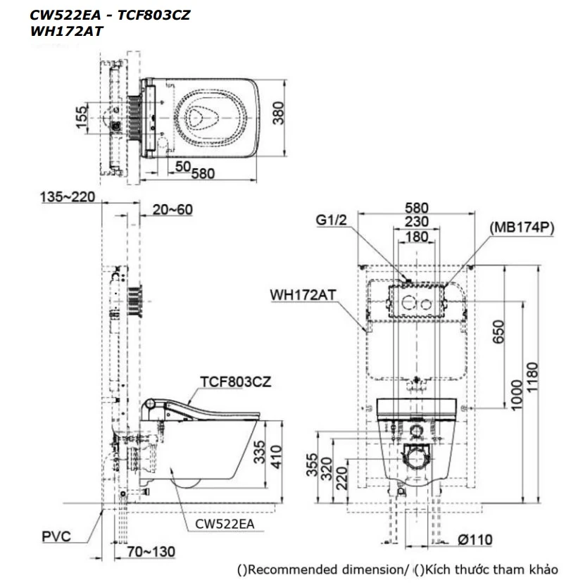cw522ea tcf803cz wh172at mb171m