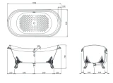 Bồn tắm đặt sàn TOTO FBY1756PTNE 2