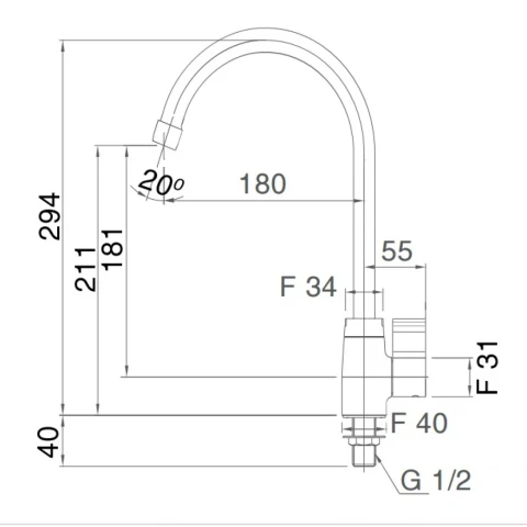 Ảnh Vòi rửa bát Inax SFV-21 2