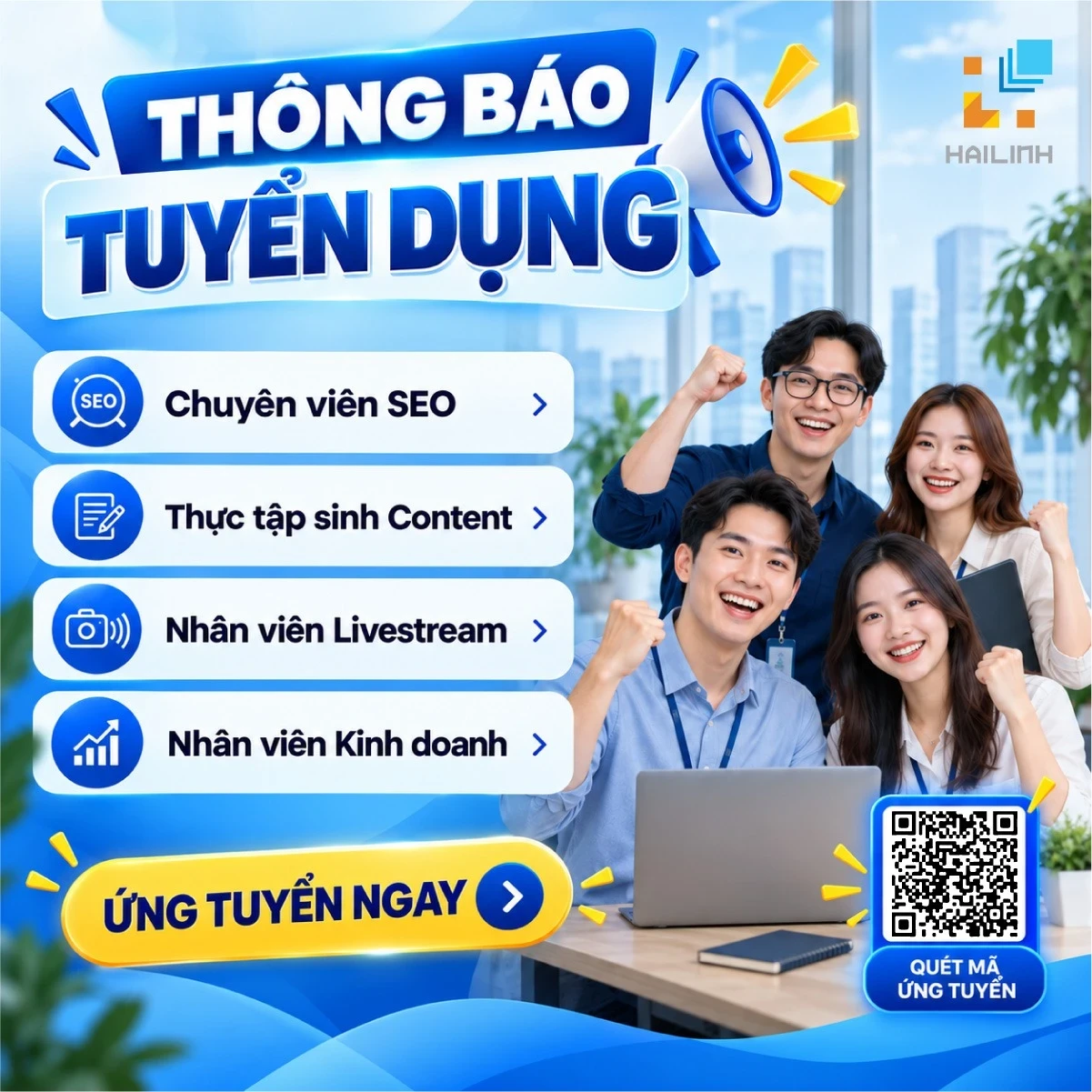 Hải Linh tuyển dụng nhân sự: Cơ hội việc làm hấp dẫn tại Hà Nội