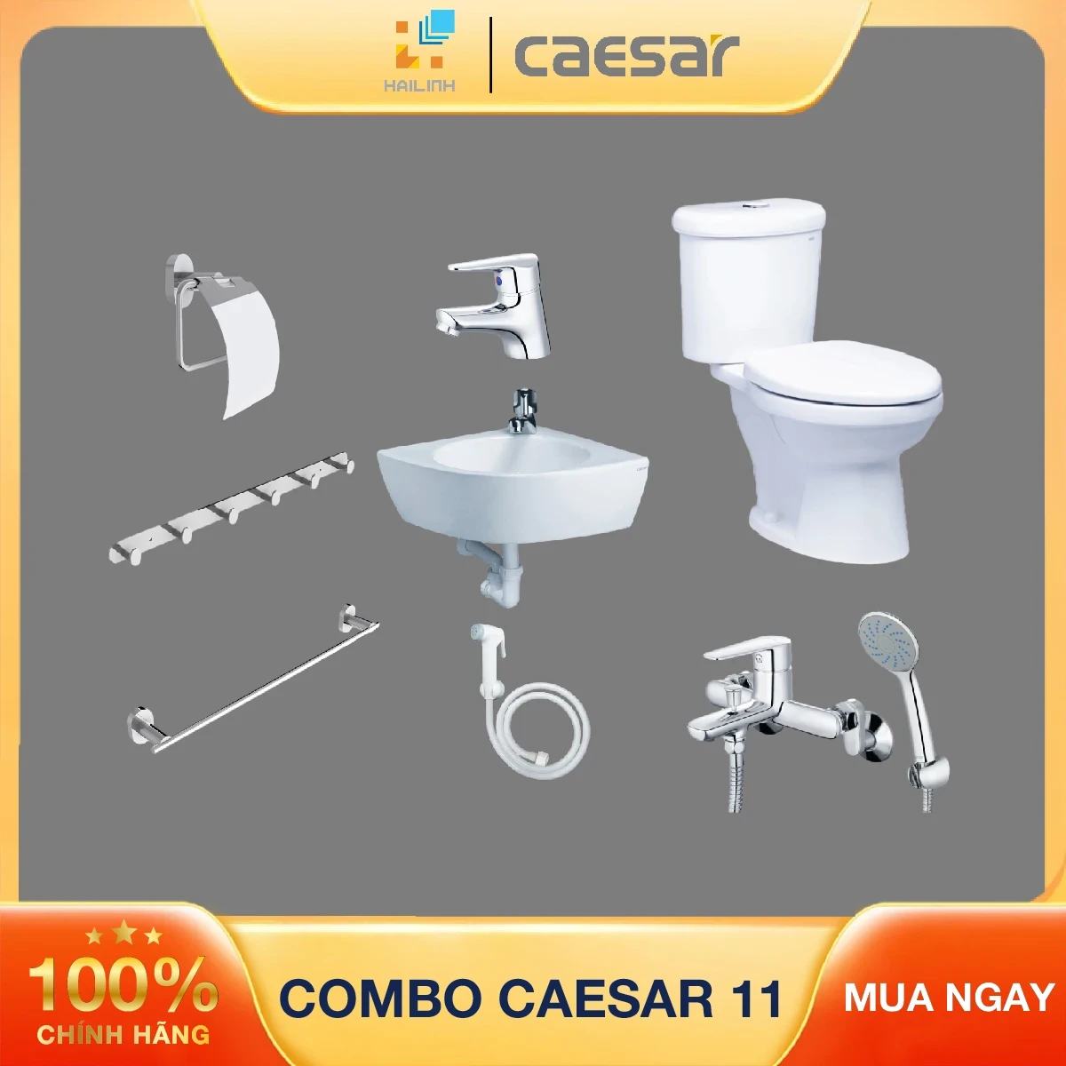 Combo thiết bị vệ sinh Caesar số 11