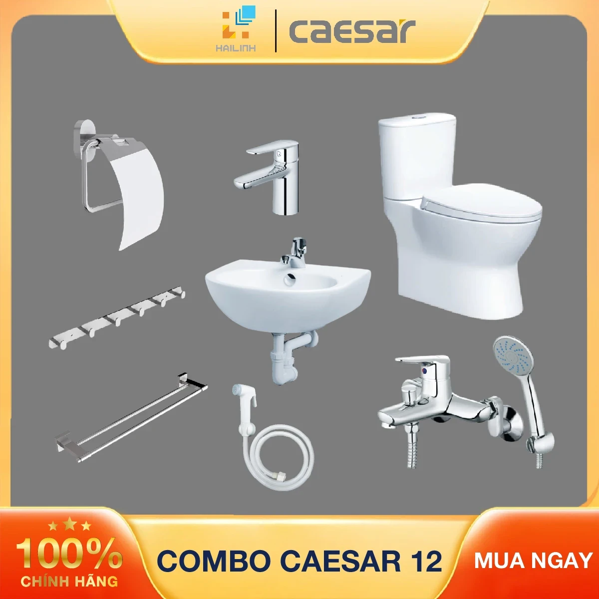 Combo thiết bị vệ sinh Caesar số 12