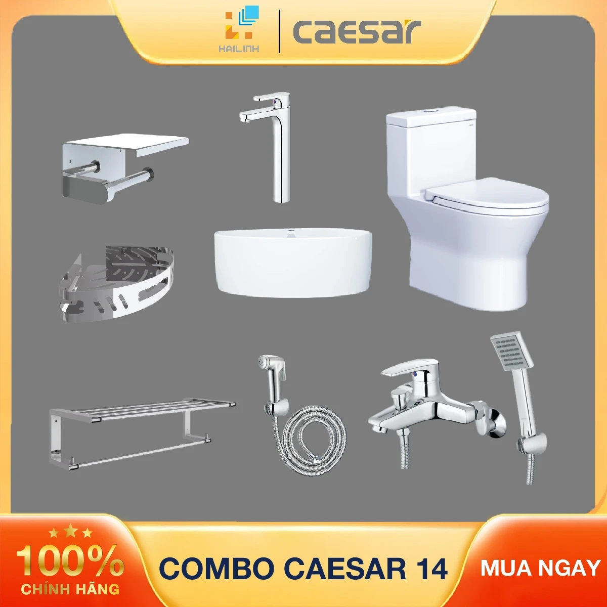 Combo thiết bị vệ sinh Caesar số 14