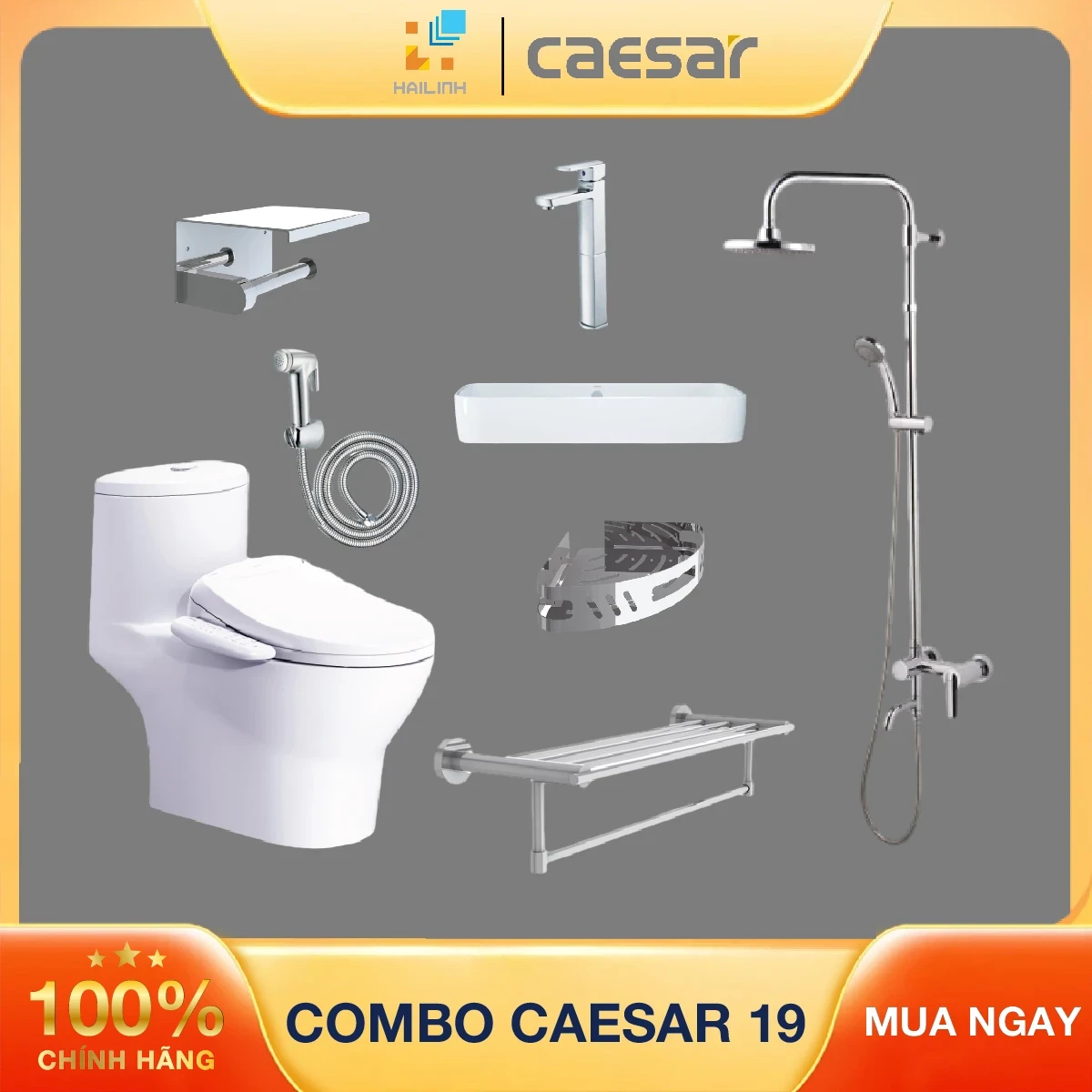 Ảnh Combo thiết bị vệ sinh Caesar số 19 1