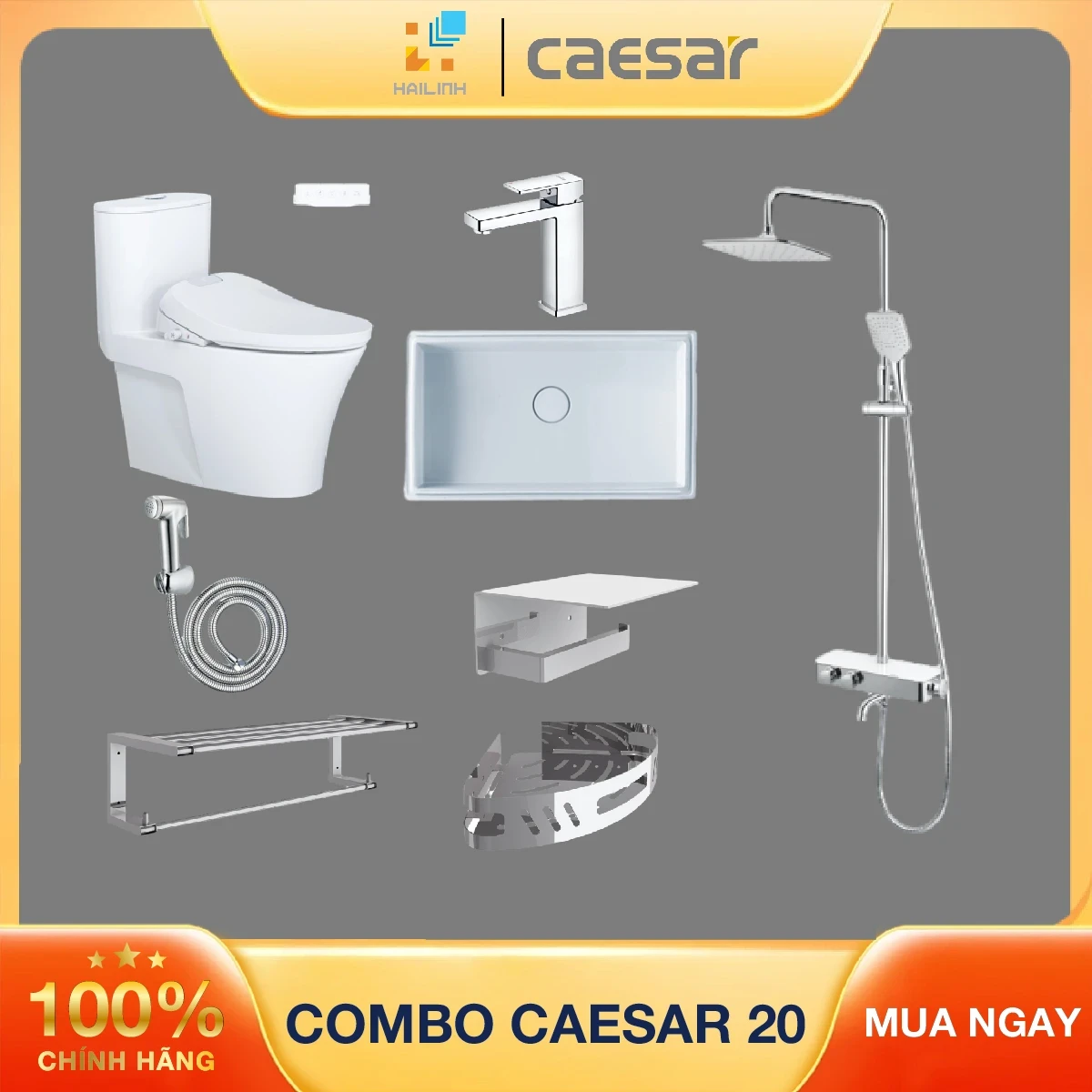 Combo thiết bị vệ sinh Caesar số 20