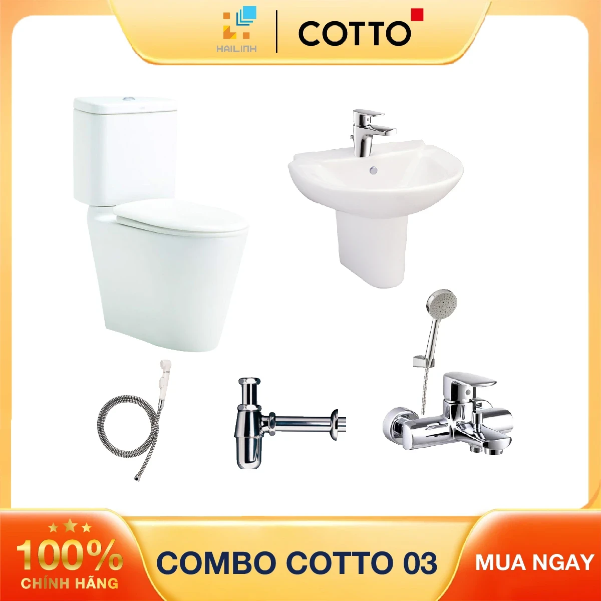 Ảnh Combo thiết bị vệ sinh Cotto 03 1
