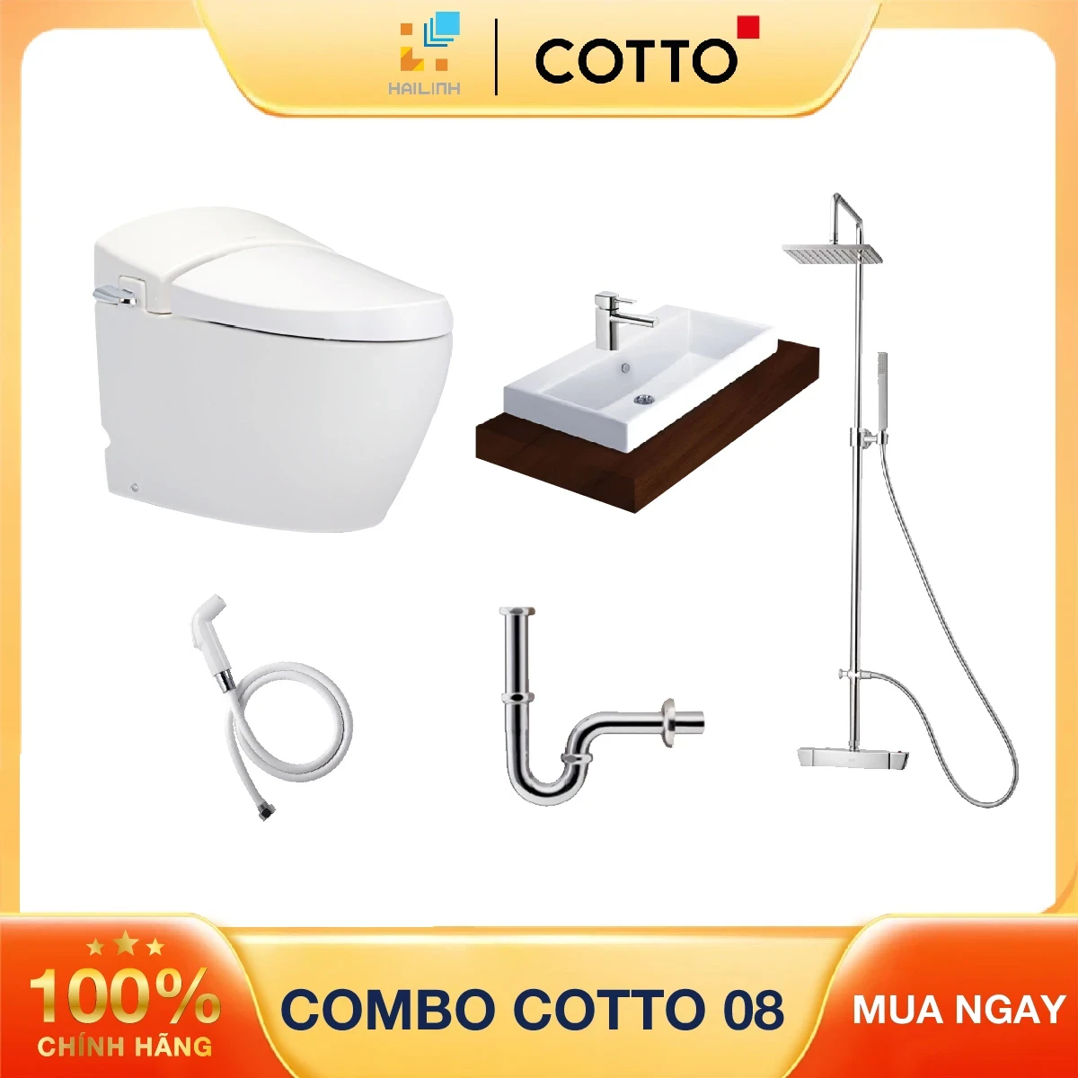 Combo thiết bị vệ sinh Cotto 08