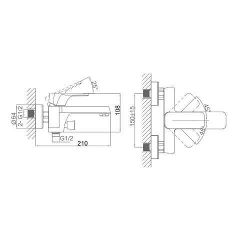 Ảnh Sen tắm nóng lạnh D&K DK1433203 2