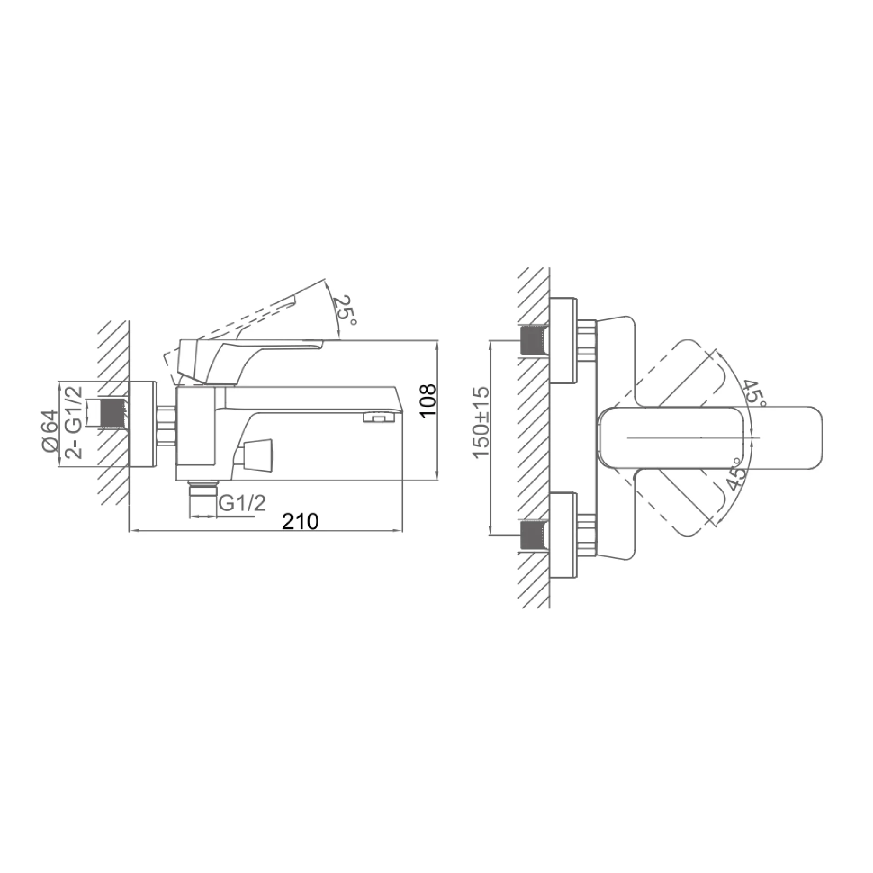 Ảnh Sen tắm nóng lạnh D&K DK1433203 2