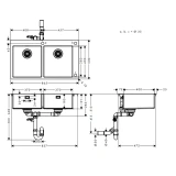 Chậu rửa bát Hansgrohe 43303809 2