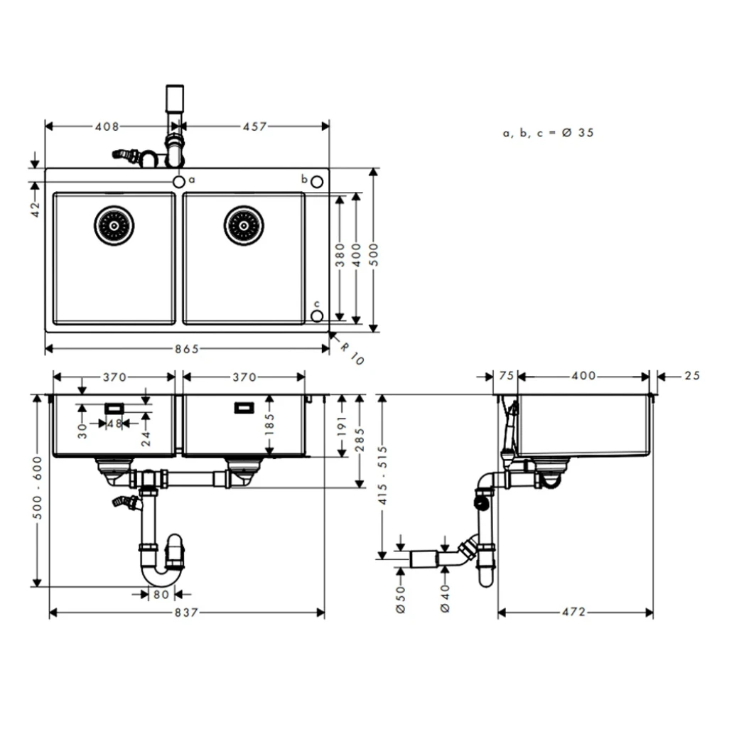 kt chau rua bat hansgrohe s711 f