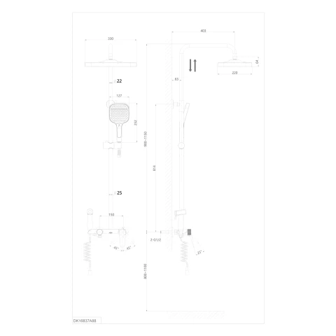 Ảnh Sen tắm cây D&K DK16837A88 2