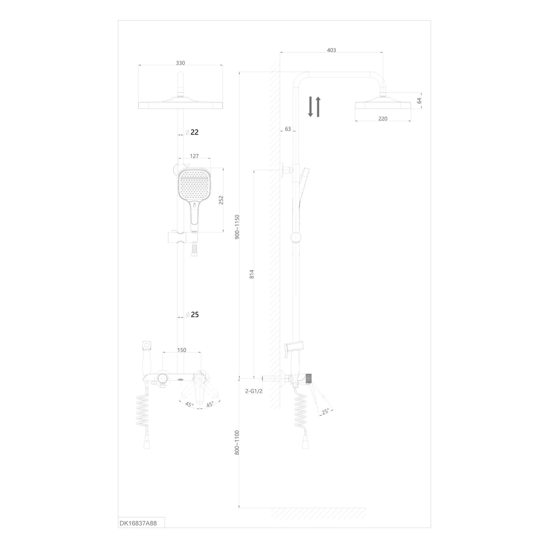 Ảnh Sen tắm cây D&K DK16837A88 2