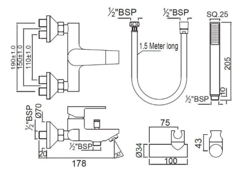 Ảnh Sen tắm nóng lạnh Jaquar ARI-CHR-39119SHKV 2