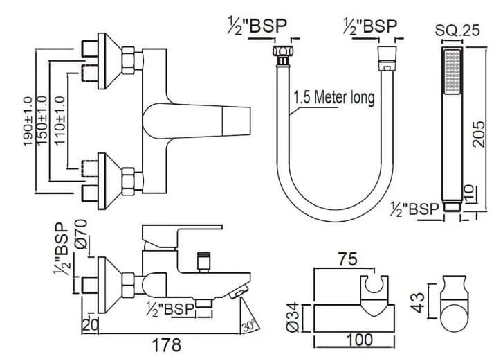 Ảnh Sen tắm nóng lạnh Jaquar ARI-CHR-39119SHKV 2
