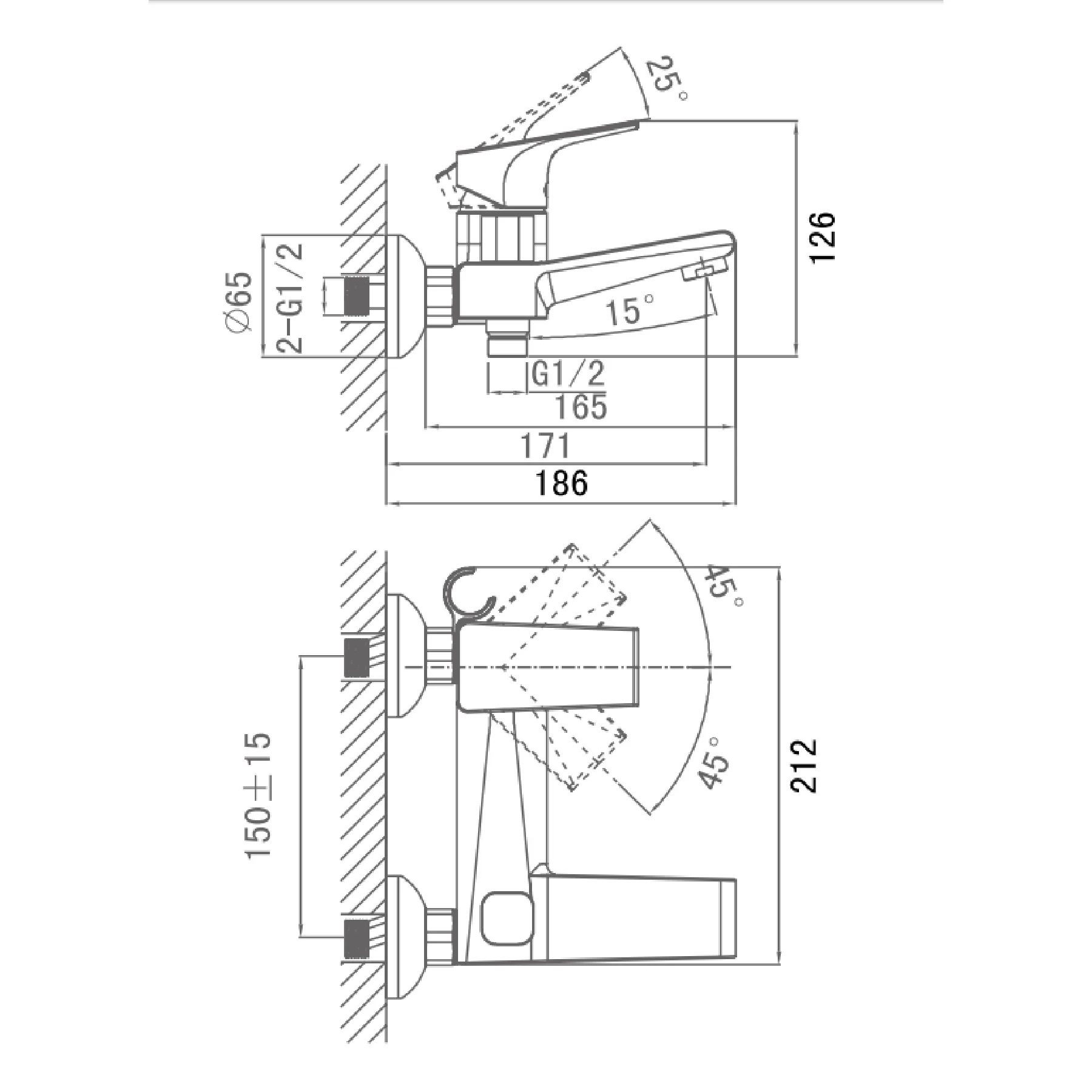 Ảnh Sen tắm nóng lạnh D&K DK1293201 2