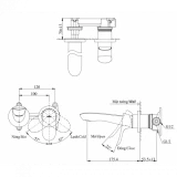Vòi chậu gắn tường TOTO TLG01310BB 2