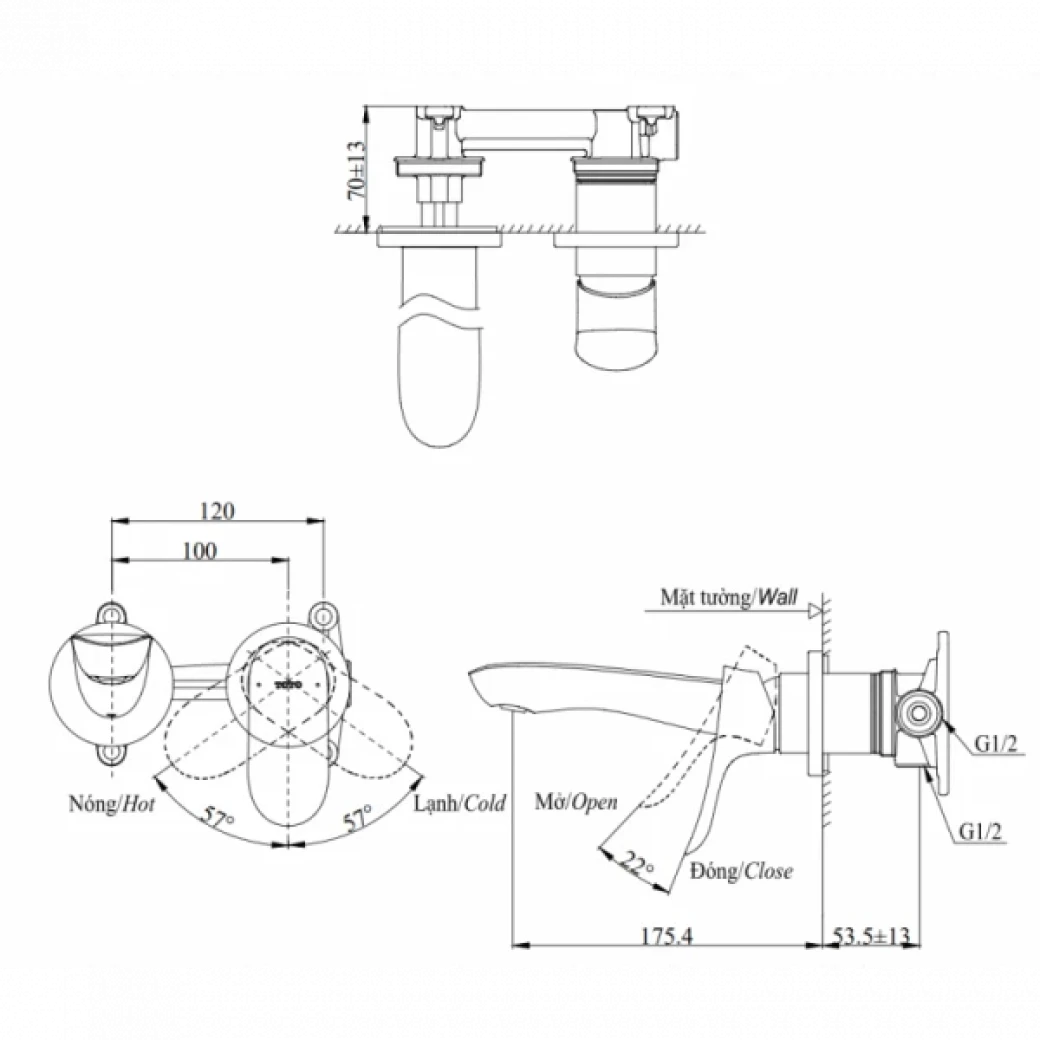 voi-chau-gan-tuong-toto-tlg01310bb