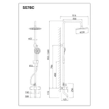 Sen tắm cây Caesar S578C 2