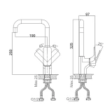 Vòi rửa bát nóng lạnh D&K DK1432483 2