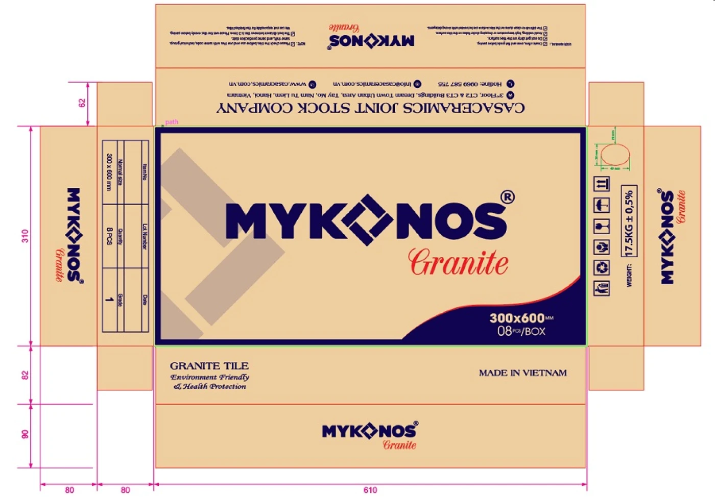 vỏ hộp gạch mykonos 30x60