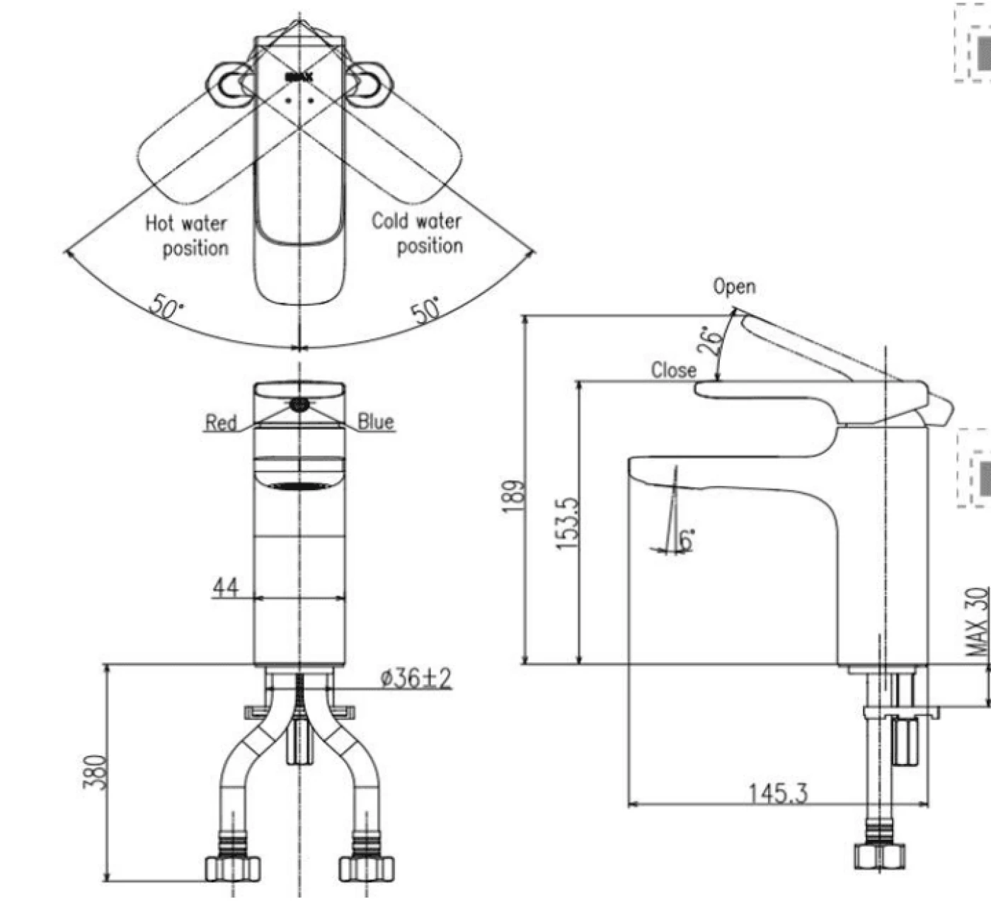 ban ve voi chua inax LFV-632S-2 