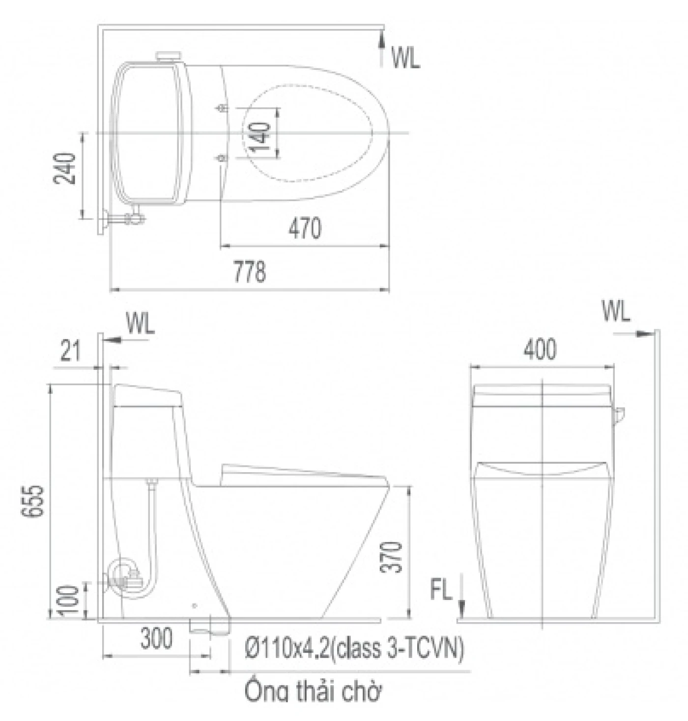 ban ve ky thuat bon cau nap rua co Inax AC-918R+CW-S15VN 
