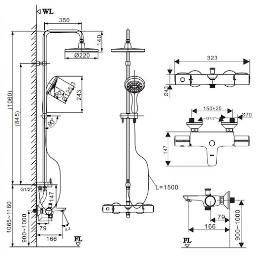Sen tắm cây Inax BFV-3415T