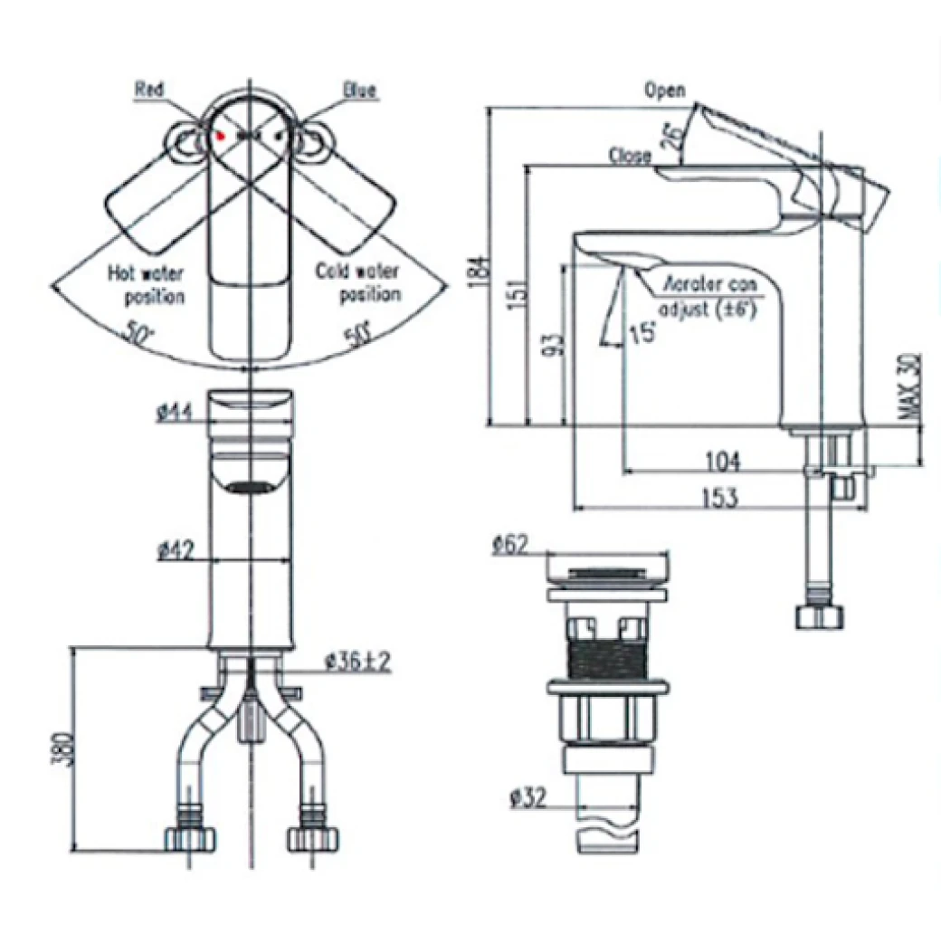 ban ve ky thuat voi chau Inax LFV-612S