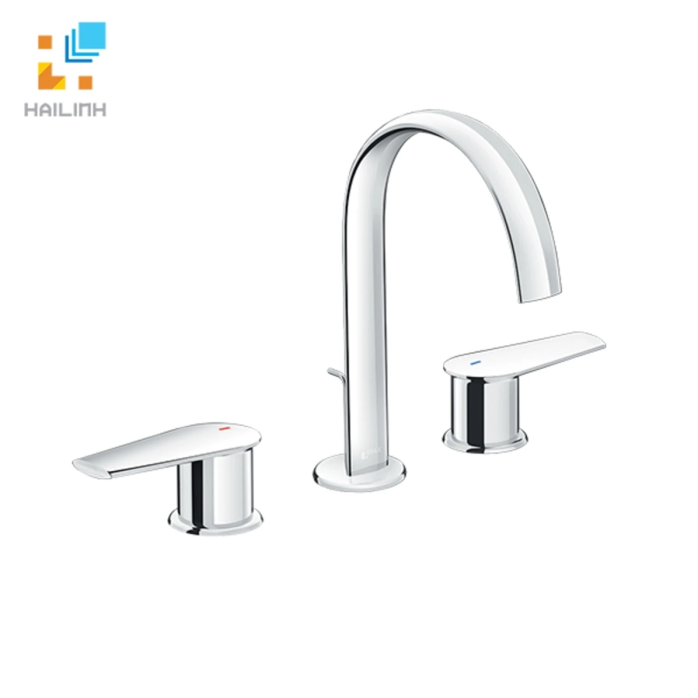 voi chau nong lanh 3 lo hai tay gat INAX