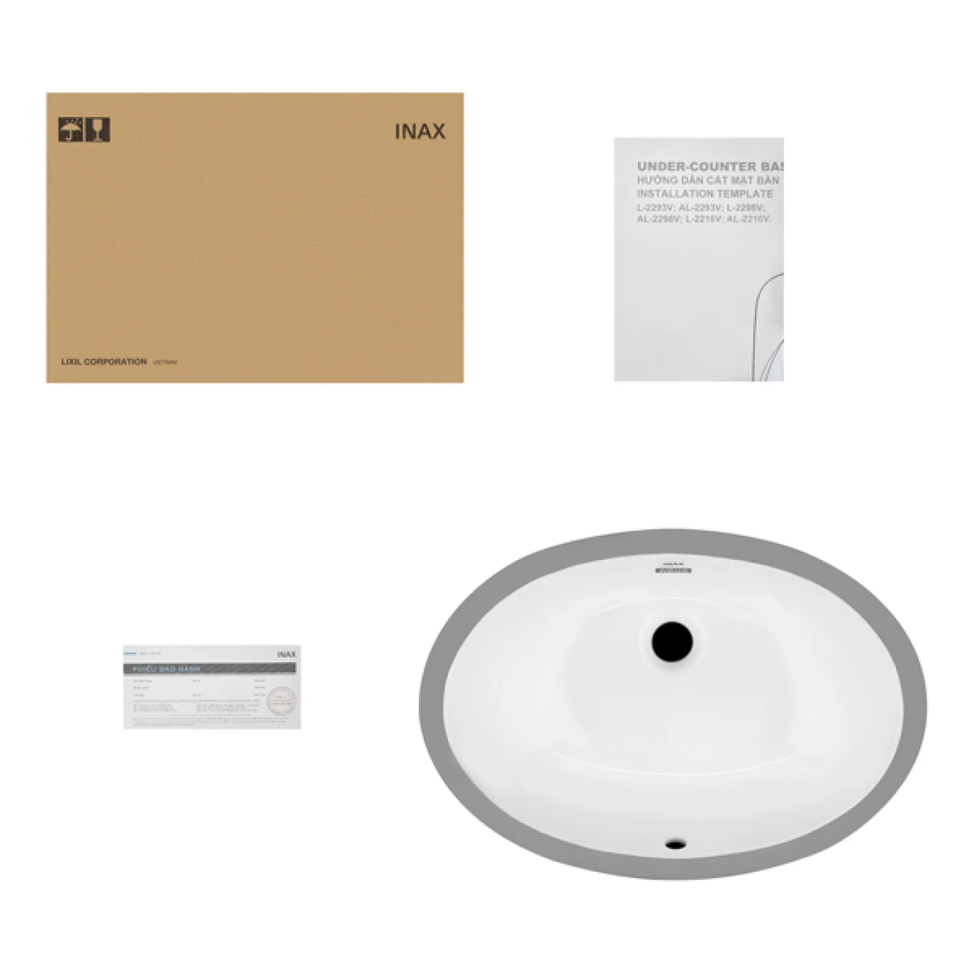 mo hop chau rua Inax AL-2216V 