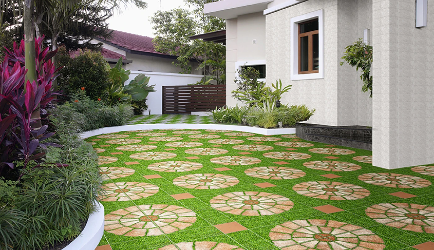 phối cảnh Gạch Đồng Tâm 4040GREENERY003