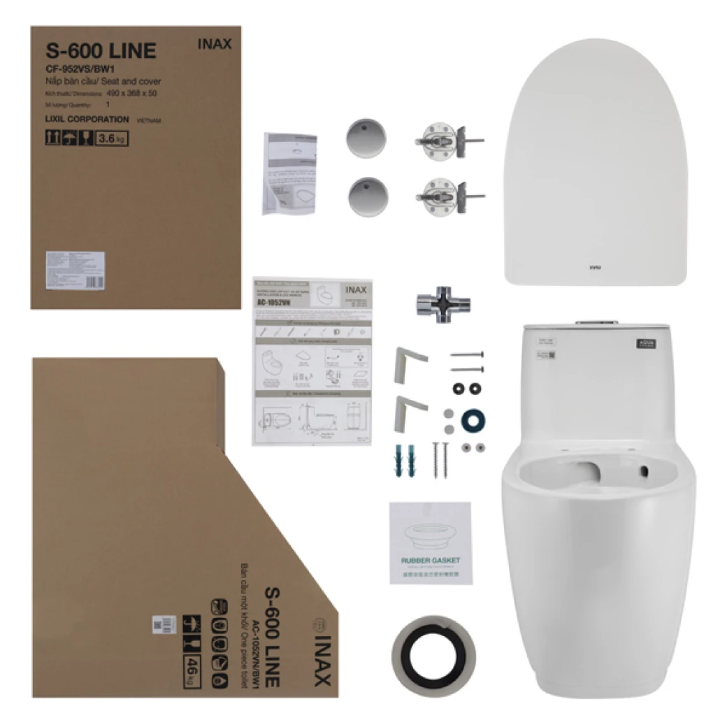 Phụ kiện của bồn cầu inax AC-1052VN