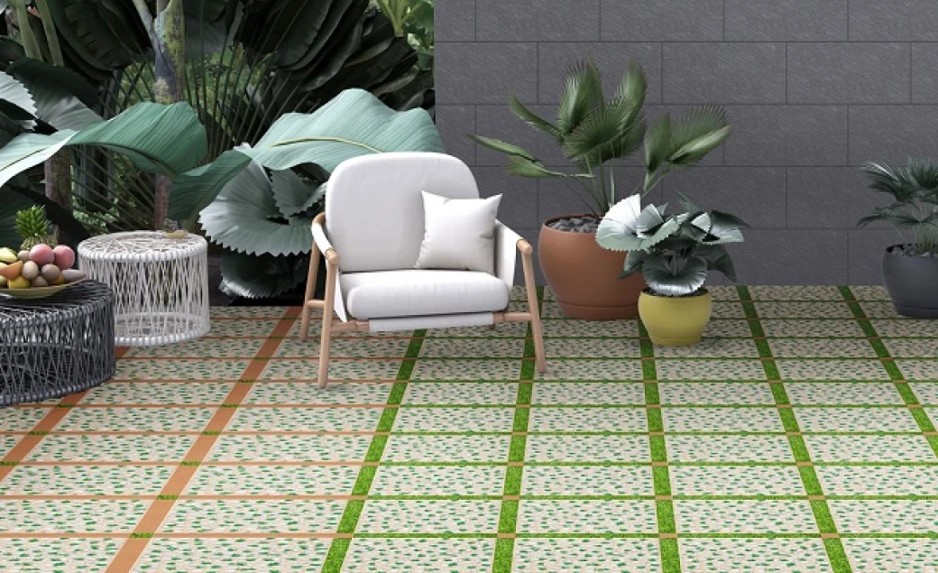phối cảnh Gạch Đồng Tâm 4040GREENERY005
