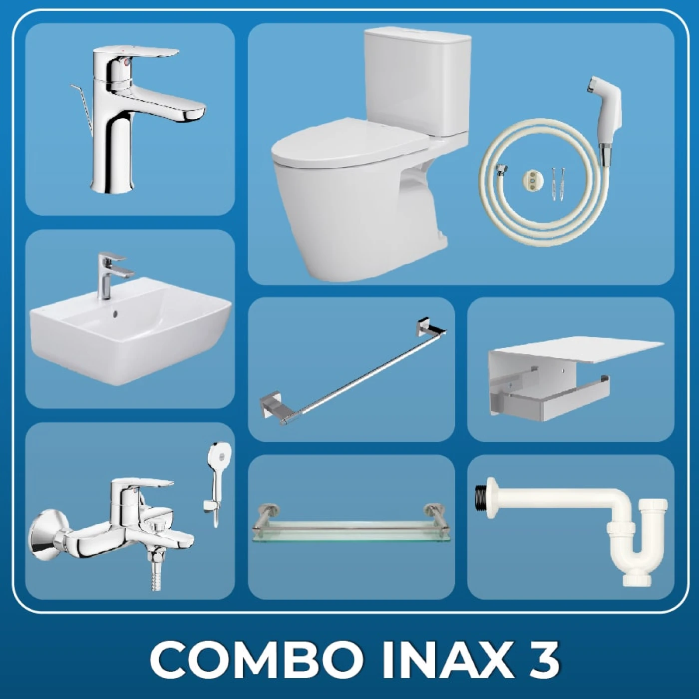 Combo thiết bị vệ sinh Inax + Belli số 3 