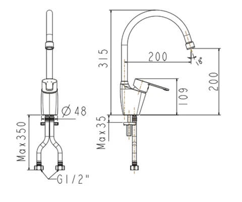 Ảnh Vòi bếp American Standard WF-5623 2