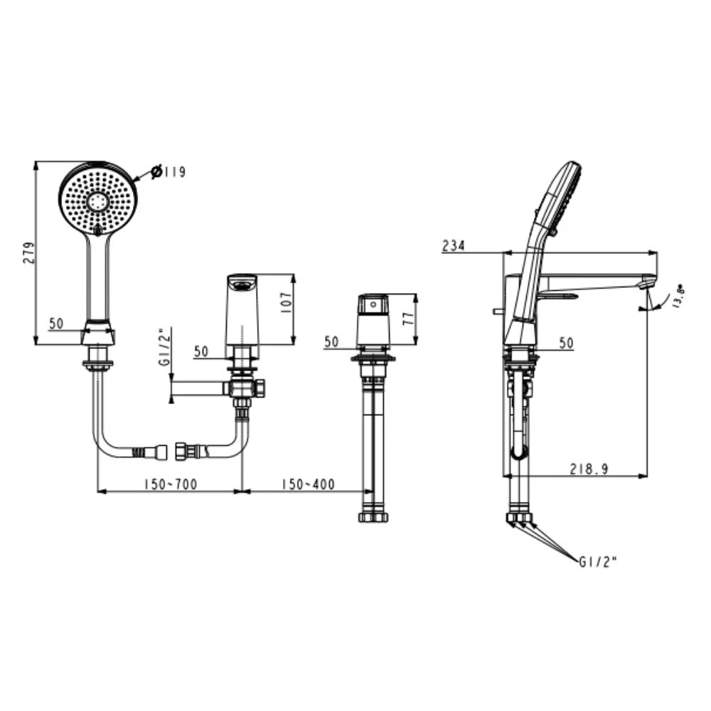 Ảnh Vòi bồn tắm American Standard WF-1M00 2