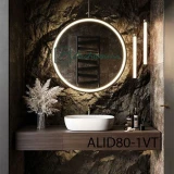 Gương led khung inox mạ PVD có đèn led architorino ALID80-1VT 1