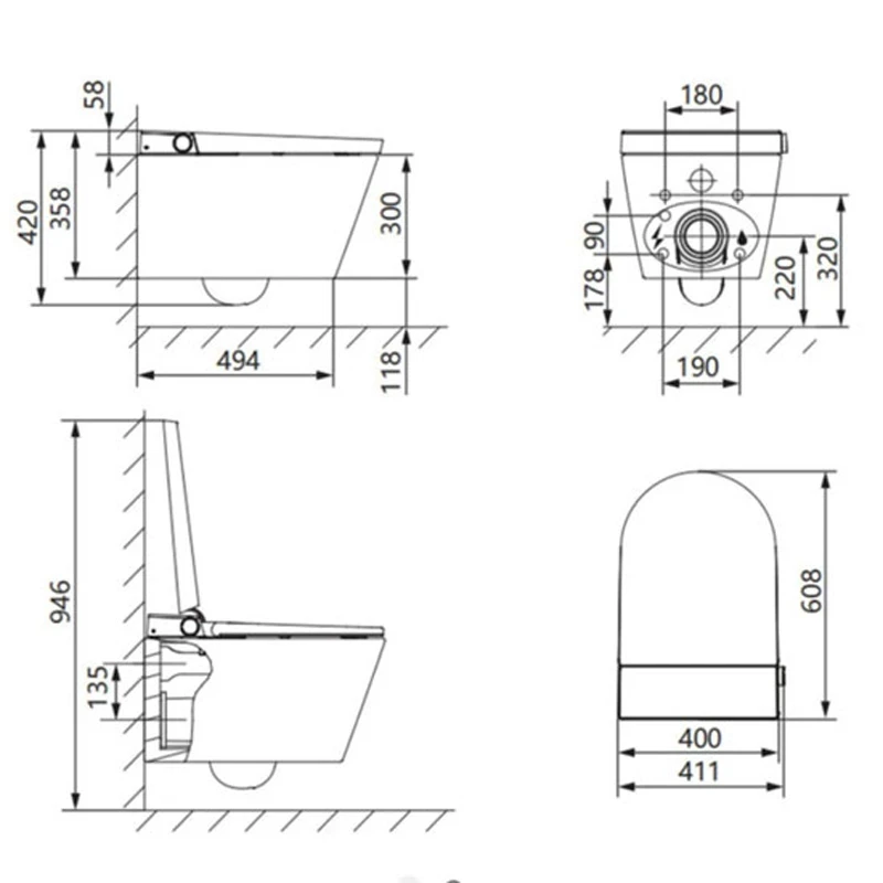 Ảnh Bồn cầu thông minh JOMOO ZD8611-SA-CJM220 5