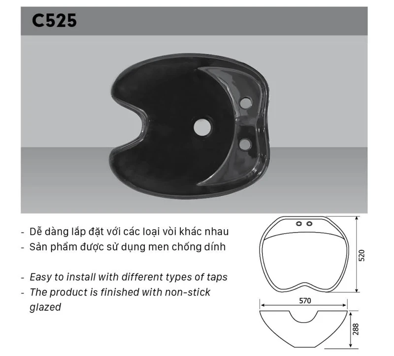 Ảnh Chậu gội đầu Hảo Cảnh C525 3