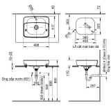 Chậu rửa dương bàn Inax AL-286VFC 2
