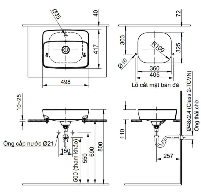 Ảnh Chậu rửa dương bàn Inax AL-286VFC 2