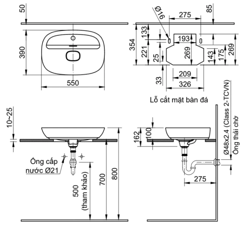 Ảnh Chậu rửa dương bàn Inax AL-662VFC 2