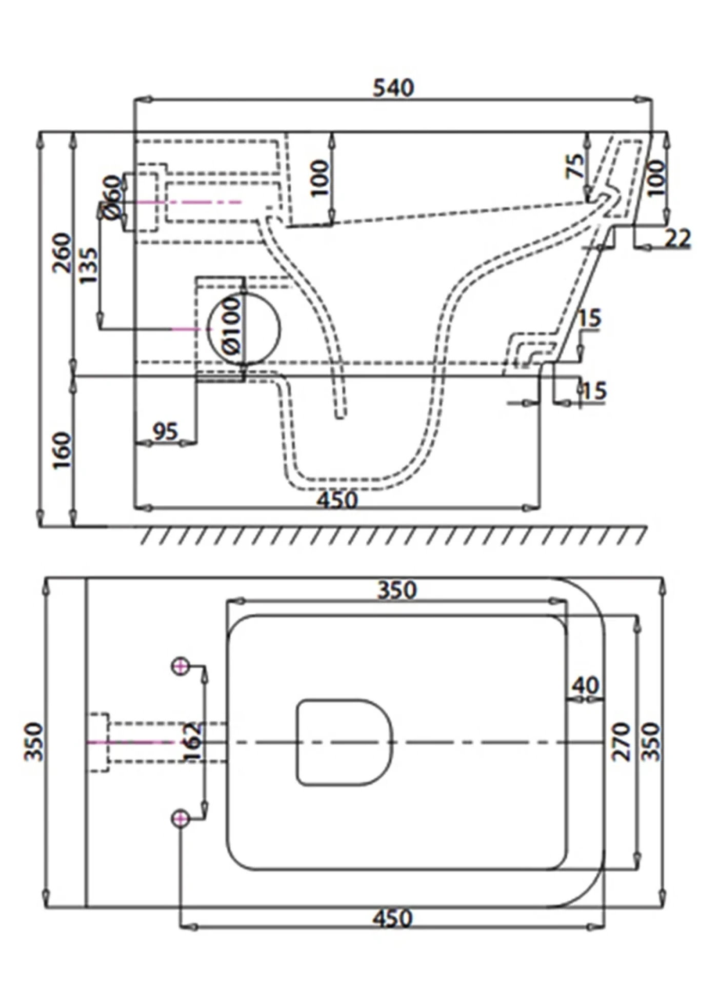 ban ve ky thuat bon cau viglacera v50