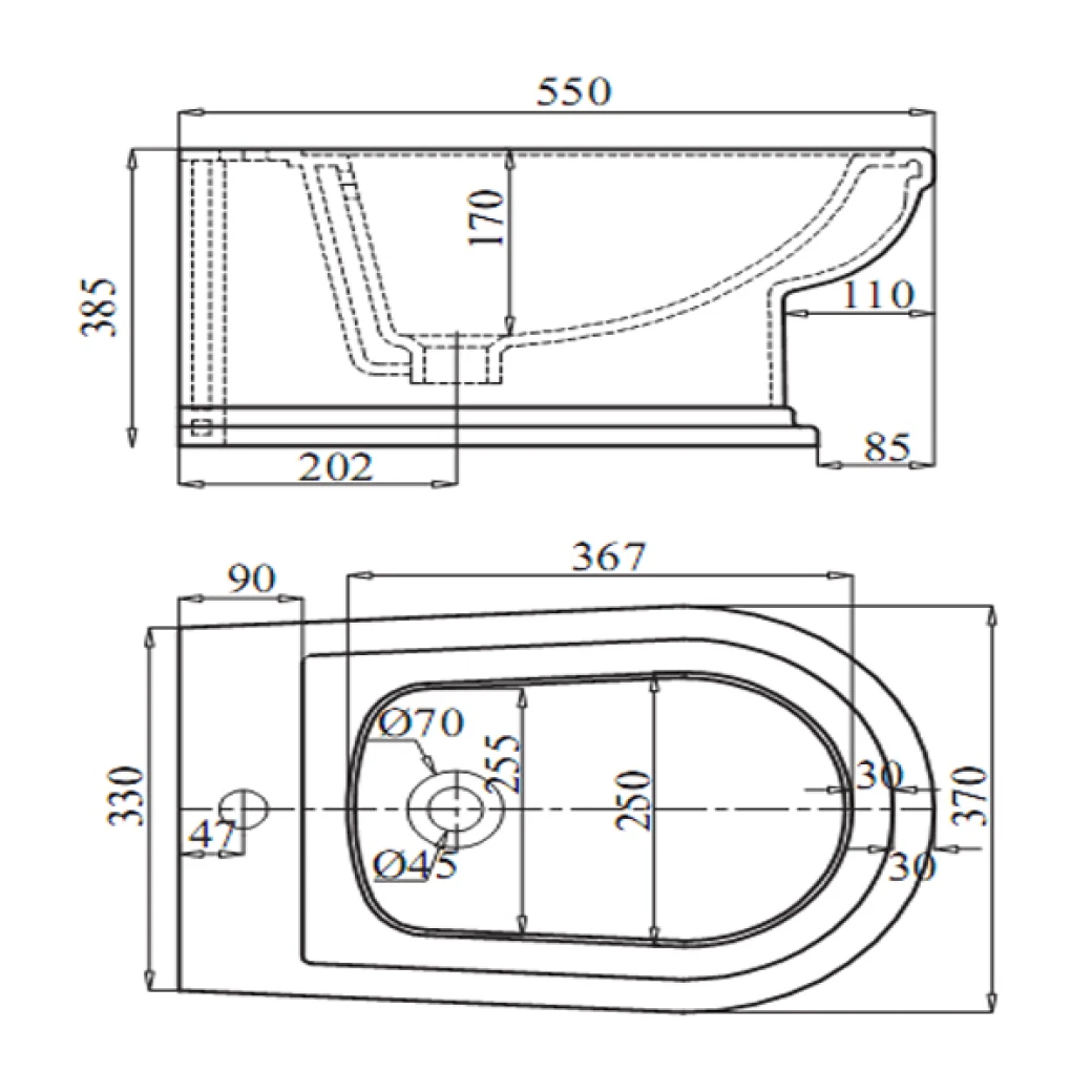 Ban ve ky thuat Bon tieu Viglacera VB3