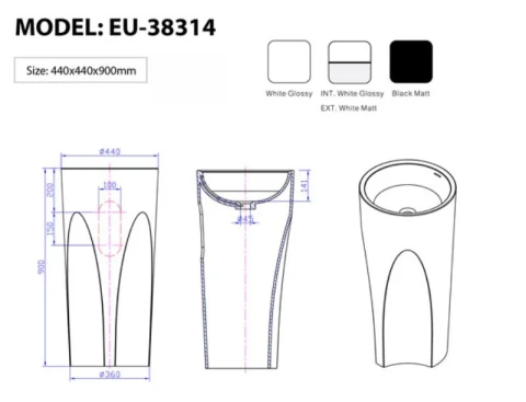 Ảnh Chậu rửa Euroking EU-38314 2