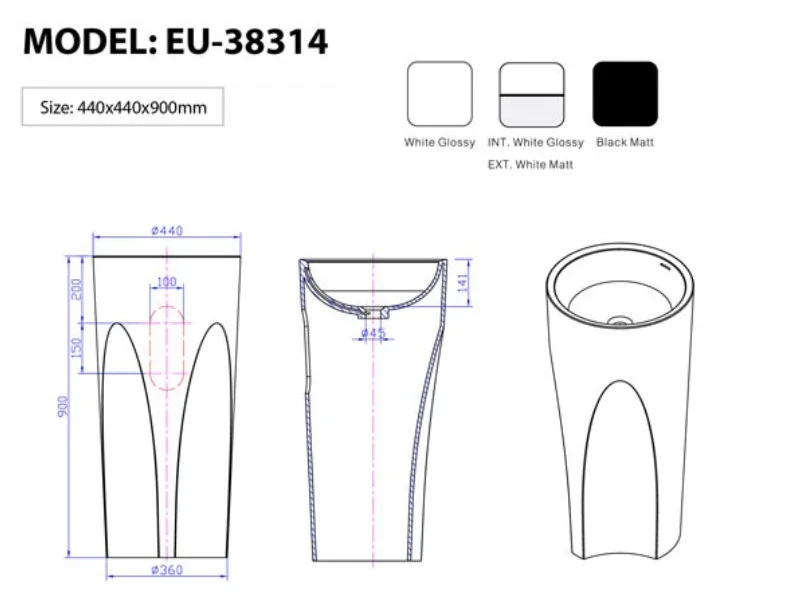Ảnh Chậu rửa Euroking EU-38314 2